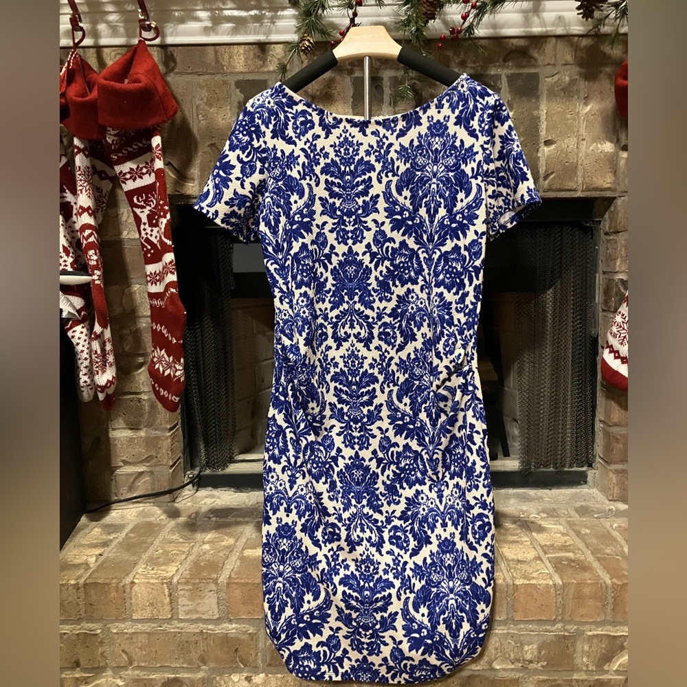 Pinkblush Blue and White Patterned Dress
